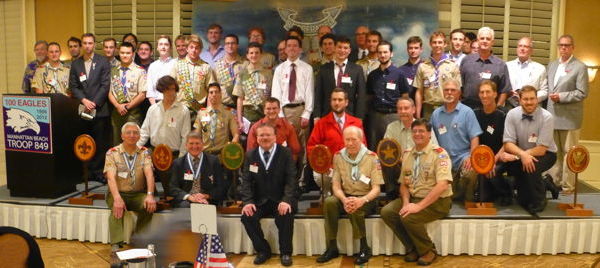 40 Eagles Scouts and 5 Scoutmasters